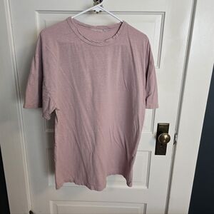 Jungmaven Hemp Oversized Tee Rose Quartz S
